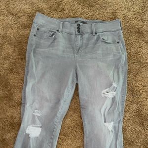 Torrid light grey jeggings size 18R gently worn